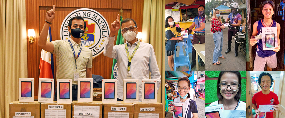 284 PLM students receive tablets from the City of Manila