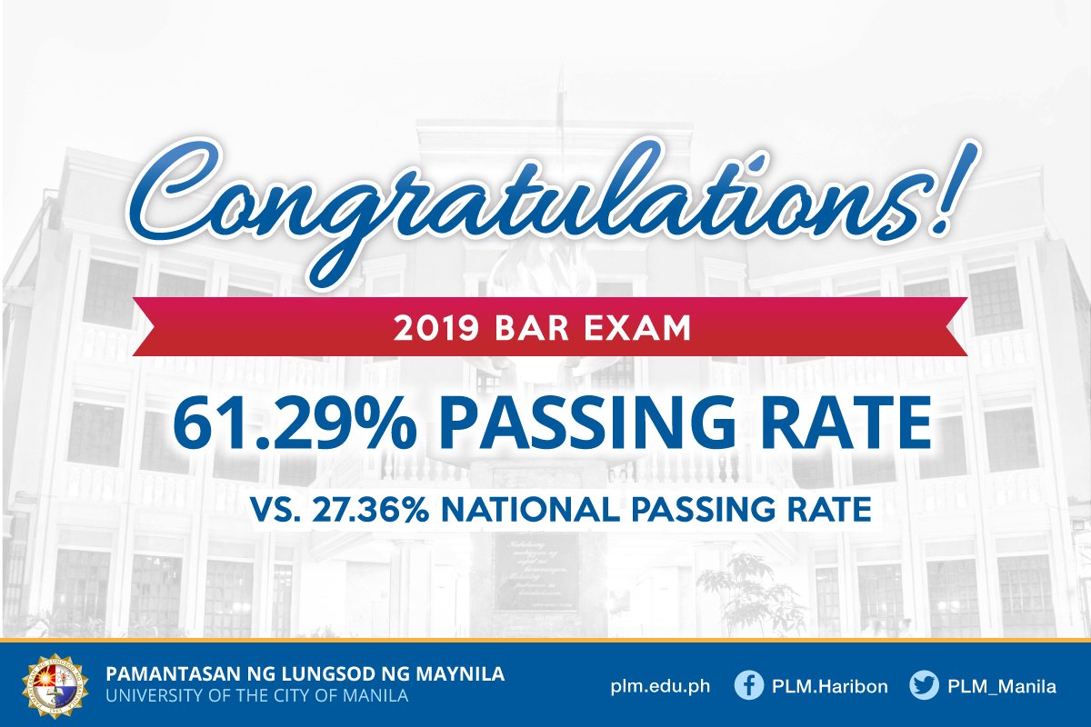 Congratulations to the 2019 Philippine bar exam passers 