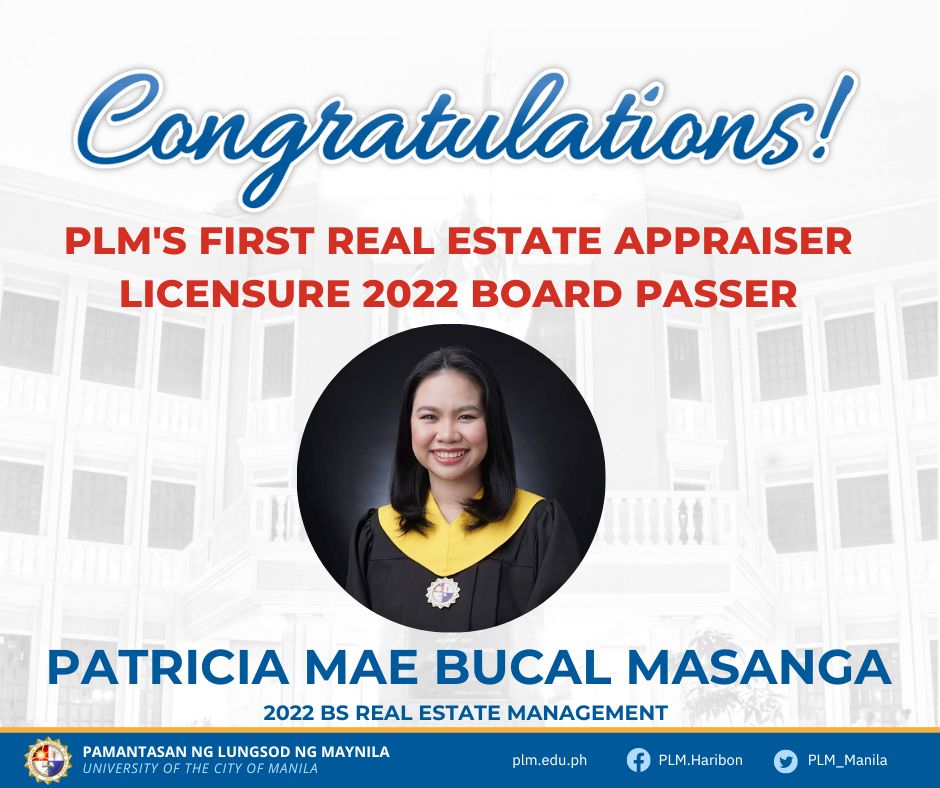 First graduate of PLM’s Real Estate Management program passes board exam on first try