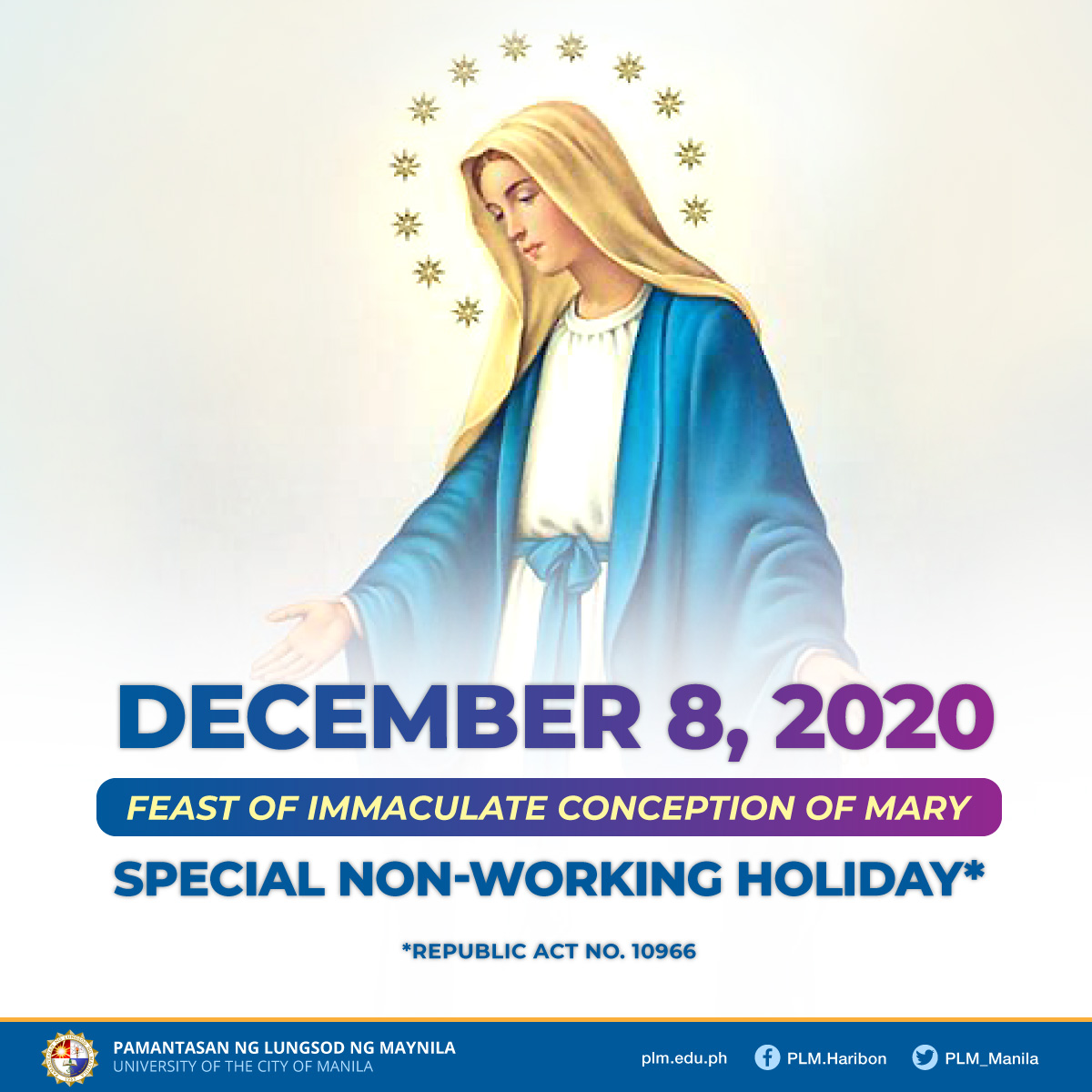 Classes, work suspended on Dec. 8, 2020