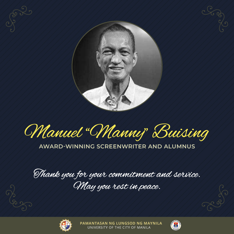 PLM mourns passing of Mr. Manuel "Manny" Buising