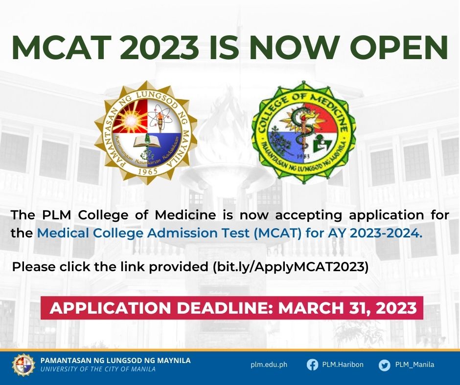 MCAT 2023 application now open