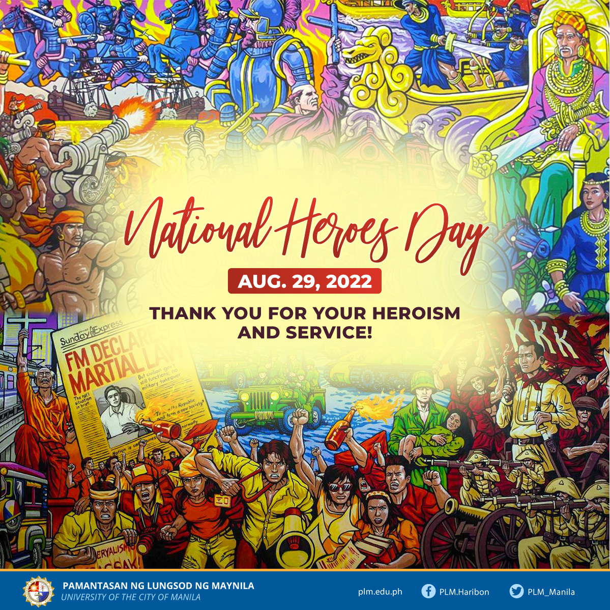 Classes, work suspended on August 29, 2022 (National Heroes Day)