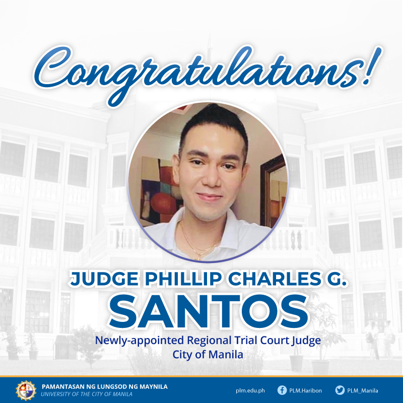 PLM lauds professor now RTC Judge Phillip Charles Santos